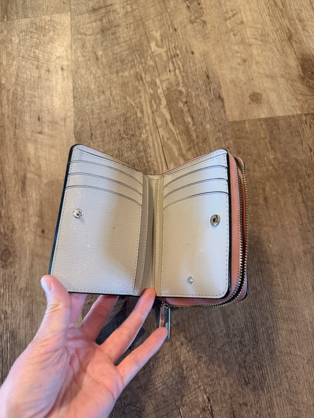 kate spade Pink Saffiano Zip Wallet - Picture 3 of 5